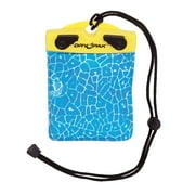 Dry Pak Alligator Wallet, Yellow with Blue "Aligator' Embossed Pvc Front and Clear Tpu Back Is 4 In. x 4 In. Dp-44