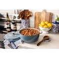 thumbnail image 3 of Lodge 6 qt Enameled Cast Iron Dutch Oven with Loop Handles, Ocean, 3 of 6