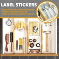 thumbnail image 3 of SpaceAid Bamboo Drawer Dividers with Labels, Kitchen Adjustable Drawer Organizers,6 Dividers (13.25-17 in), 3 of 6
