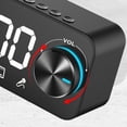 thumbnail image 3 of Reloj Despertador Digital Con Altavoz , Pantalla De Reloj Espejo Radio Temperatura En Tiempo Real Anuncio De Voz Modo AUX, Micrófono Con Cancelación De Ruido HD, 3 of 8