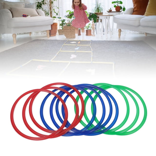 Hoop Ring Connector Game, Sensory Training Equipment Round Hoops with Connectors Game 11in Innovative Hand Foot Coordination for Children