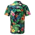 thumbnail image 4 of Camisa de manga corta con solapa y estampado hawaiano para hombre Pompotops  oipoqjl24886, 4 of 6