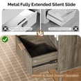 thumbnail image 4 of Ktaxon Fluted Nightstand with 1 Drawer, End Table Wooden Bedside Table Large Capacity Easy to Assemble, Gray, 4 of 12