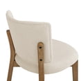 thumbnail image 6 of Dycanpo Wooden Dining Chairs Set of 6, Wide Back Kitchen Side Chairs for Modern Farmhouse Dining Room, Linen Upholstered and Natural Wood Legs, 6 of 9