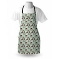 thumbnail image 4 of Botanical Apron, Modern Style Natural Composition with Petals and Flower Buds, Unisex Kitchen Bib with Adjustable Neck for Cooking Gardening, Adult Size, Brown Pale Blue, by Ambesonne, 4 of 4