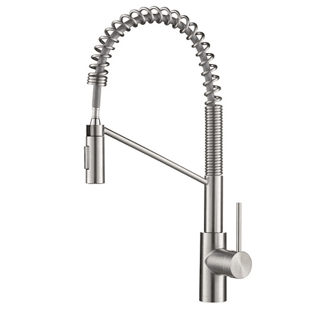 

Oletto Single Handle Pull Down Kitchen Faucet Spot Free Stainless Steel