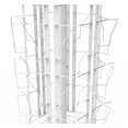 thumbnail image 3 of FixtureDisplays® Adjustable Greeting Card Rack 4x6"-7x5" Horizontal Vertical Post Card Display. Pocket Size: 4.5-5.8"Wide X 5.8"High,8.6" Wide with Next Panel @4.5", 24 Pockets.11602-H-WHT, 3 of 4
