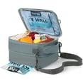 thumbnail image 4 of Titan Deep Freeze Fridge Cold Expandable Lunch Pack - Smoke Gray/Green | Includes 2X 250g High Performance Ice Walls | Insulated Horizontal Design, 4 of 7