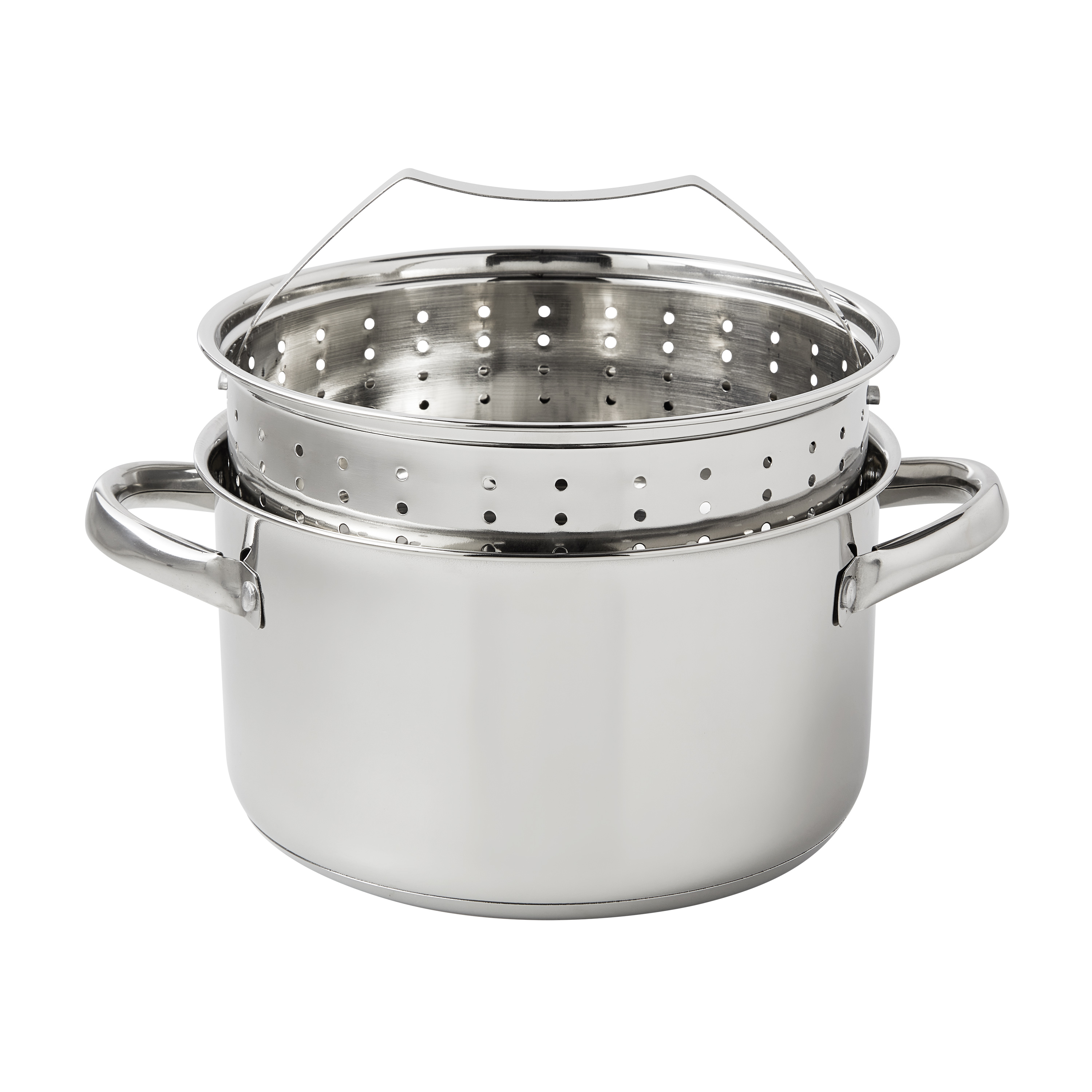 Mainstays 4-Quart Stainless Steel Steamer Pot with Lid photo 3