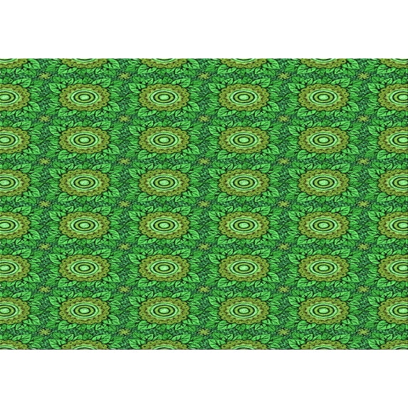 Ahgly Company Machine Washable Indoor Rectangle Transitional Deep Emerald Green Area Rugs, 5' x 7'