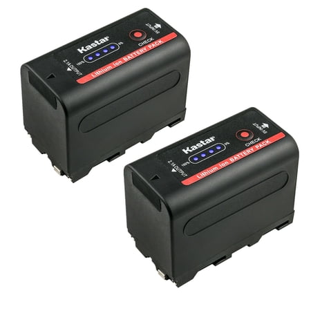 Kastar NP-F780EXP Battery 2-Pack Replacement for Sony HXR-NX100 HXR-NX3 HXR-NX5 HXR-NX5R MPK-DVF4 MVC-CD1000 MVC-CD400 MVC-CHF81 MVC-CKF81 MVC-FD100 MVC-FD200 MVC-FD5 MVC-FD51 MVC-FD7 Camera