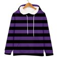 thumbnail image 6 of Bovemsi Sweatshirt for Women Oversized Striped Plus Size Sweatshirts Long Sleeve Sweaters Pullover Fall Clothes With Pocket Comfort Hoodie, 6 of 9