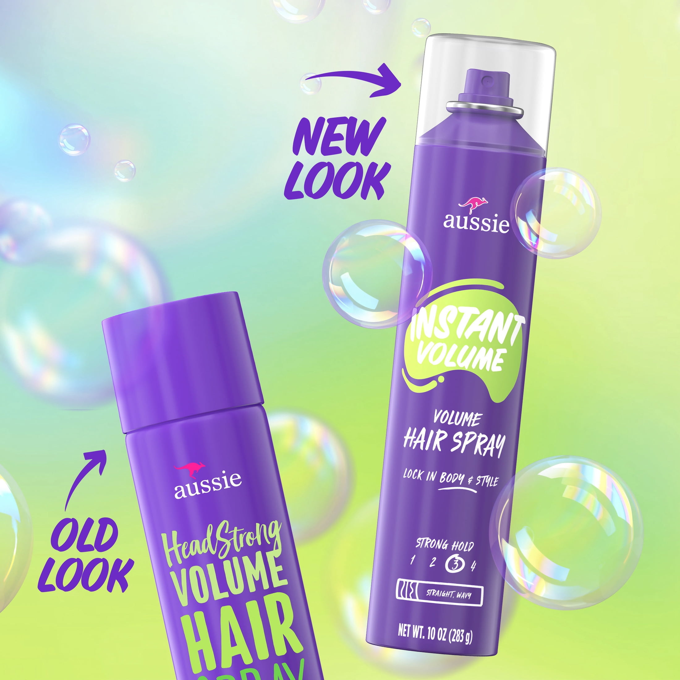 (3 pack) Aussie Instant Volume Hair Spray for Wavy and Straight Hair, 10 oz Unisex