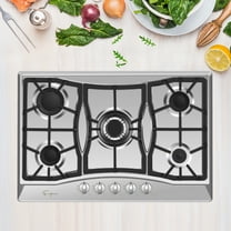 Empava 30'' Built-in Gas Stove Top - Stainless Steel LPG Natural Gas Cooktop - 5 Sealed Burners