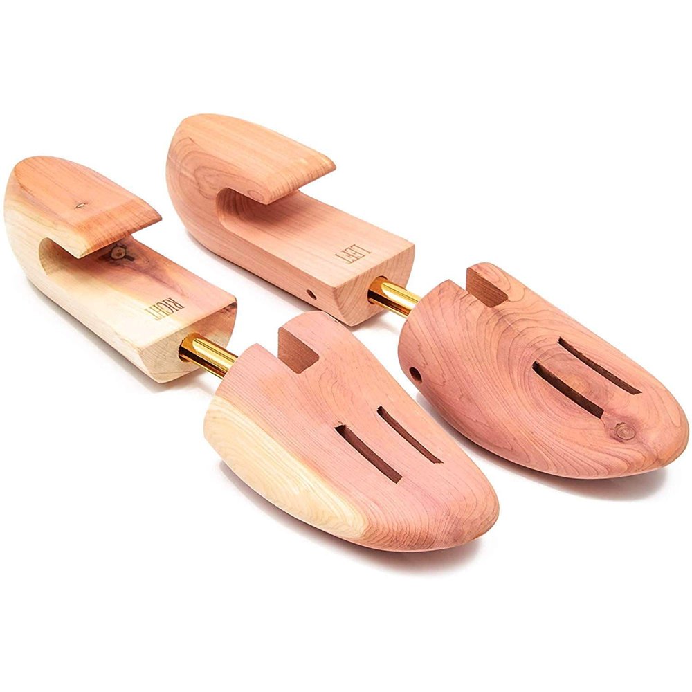 2 Pairs Cedar Wood Shoe Tree for Men, Size L 10.511.5 (12