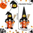 thumbnail image 2 of 2 Pcs Décorations en Peluche Gnomes d'Halloween - Décor Tomte Suédois Fait Main Halloween Mr & Mrs - Décoration de Table d'Halloween Gnomes Elf - Décoration de Cheminée de Fête d'Halloween - 11 Pouces, 2 of 7