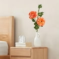 thumbnail image 6 of Artificial Peony Flowers Stems 30 Inch, Luxury Faux Peonies Bouquet for Vase Arrangement, Realistic Silk Peony Flowers for Home Wedding Hotel Farmhouse Decor(Orange), 6 of 6
