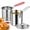 3 Piece set, variant on Stainless Steel Deep Fryer Set, Small Pot with Handle, Strainer Basket & Oil Container Personal Mini Deep Fryer for Fries, Fish, Chicken (3 Piece set)