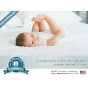 SafeRest Premium Hypoallergenic Waterproof Mattress Protector, Vinyl Free, King