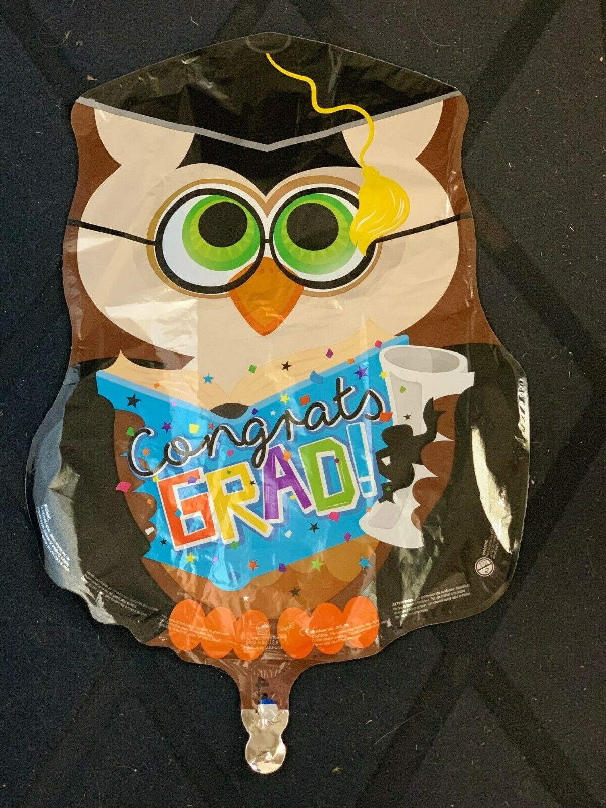 BALLOON OWL CONGRATS GRAD Graduation Party Decorations Gift Book Mylar
