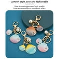 thumbnail image 3 of Women Bohemian Shell Keychain Hanging Decoration Portable Simple Design Keyring Shoulder Bag Key Holder Ornament Birthday Gift Blue, 3 of 9