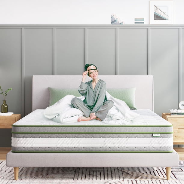 Novilla 12 inch Queen Mattresses, Pocket Spring Hybrid Mattress with