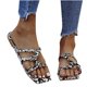 thumbnail image 3 of Sandalias Mujer Zapatillas planas con estampado de punta abierta Cómodos zapatos romanos de playa Flip Flop Wmkox8yii  hj789, 3 of 5