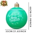 thumbnail image 3 of Bolas inflables de PVC para decoración navideña al aire libre, 66 x 55 cm, bolas grandes para decorar árboles de Navidad, bolas de juguete para decorar el hogar, 3 of 5