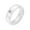 White, variant on Women's Ceramic 6MM Simple Cubic Zirconia Inlay Wedding band Ring White Size 8