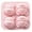 B-Pink, variant on 4 Pack Square Silicone Ice Trays With Lids, 13 Cavity Large Ice Mold For Cocktails