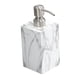 thumbnail image 3 of Dispensador de jabón líquido para manos de 500 ml, elegante dispensador de gel de baño vacío a prueba de fugas para textura de borde blanco, 3 of 9