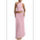 thumbnail image 2 of Conjunto de Dos Piezas de Falda Larga para Mujer, con Cuello Halter, Espalda Descubierta y Falda Larga para Salir en la Playa. Conjunto de Dos Piezas. Rosa M, 2 of 7