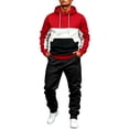 thumbnail image 4 of Track Suits Mens 2 Pieces Set Hoodie Pullover Sweatshirts for Men With Pockets And Joggers Sweatpants, 4 of 4
