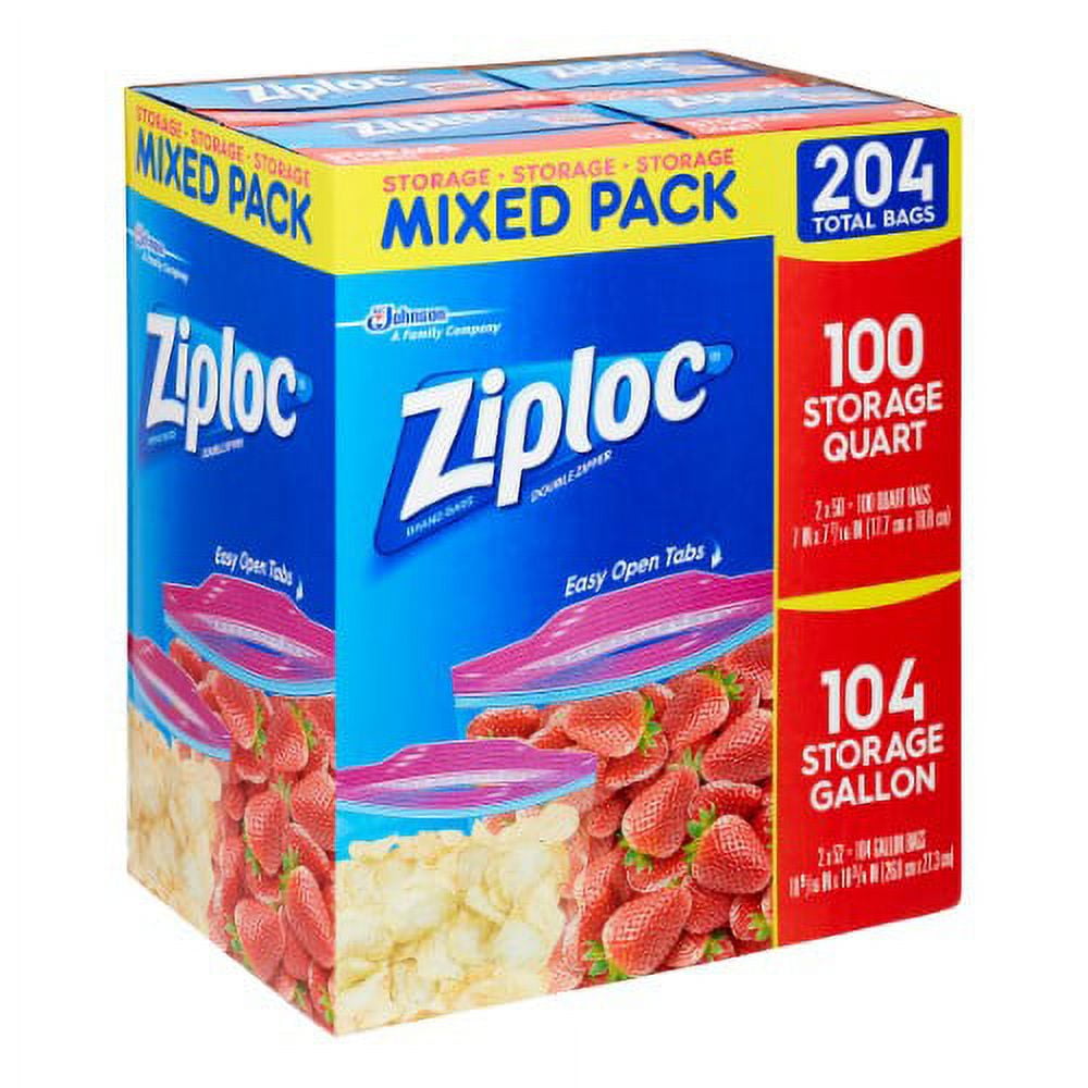 Ziploc Mixed Storage Variety Pack, 204 ct.