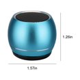 thumbnail image 3 of Nkmbld Wireless Speakers with Bluetooth Mini Metal Bluetooth Speaker Subwoofer Outdoor Portable Bluetooth Speaker, HIFI Sound Quality, Intelligent Noise Reduction, Father's Day Gifts, Blue, 3 of 6