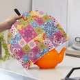 thumbnail image 3 of HELLHERO Teapot Dust Cover for Travel Dust Proof Easy to Clean Keep Warm Tea Cozy Geometric Pattern, 3 of 8