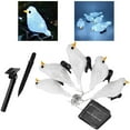 thumbnail image 4 of Luces de cortina, 5 luces LED acrílicas impermeables para pájaros, cadena de lámpara de hadas Solar, máxima confiabilidad, 4 of 6