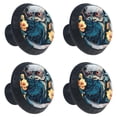 thumbnail image 2 of 4 Pcs Cartoon Owl Knobs for Kitchen Cabinet Cupboard Dresser Bookcase Drawer Pulls Handles Round Home Decor, 2 of 8