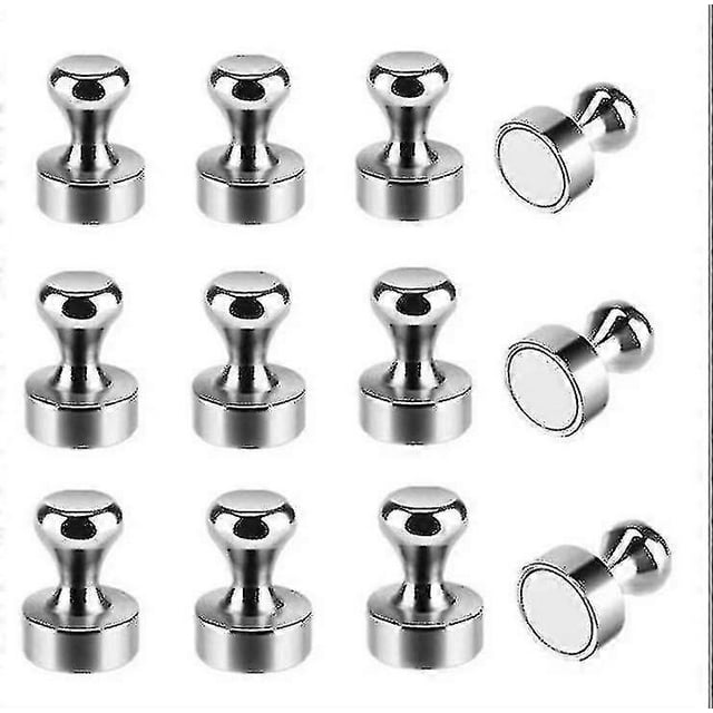 30 Pcs Metal Magnetic Push Pin Magnetspractical Fridge Magnets, Perfect For