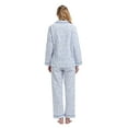 thumbnail image 4 of GLOBAL Women 100% Cotton Pajama Set Long Sleeve Pjs Button Down Comfy Nightwear, 4 of 5