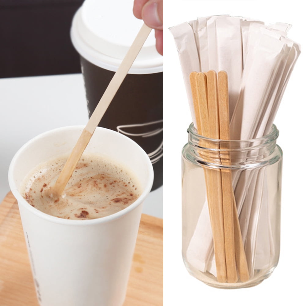 Wooden Stirrers 100 Individually Wrapped Wooden Sticks Tea Coffee Arts And Craft 