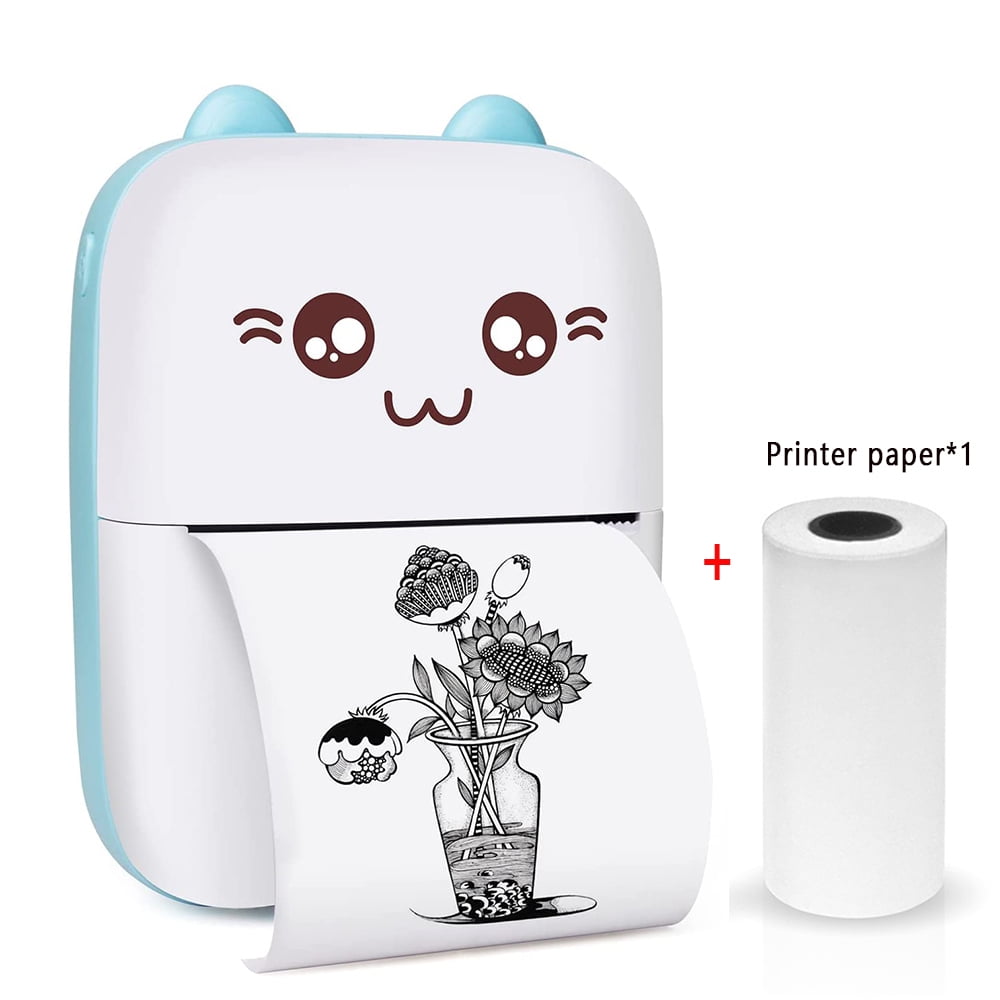 KIZOCAY C9 Mini pocket sticker printer, Bluetooth wireless portable