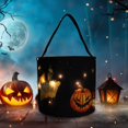 thumbnail image 1 of BlackBolsas De Truco O Trato De Halloween Con Luz Led Bolsa De Fiesta De Halloween Iluminada, Bolsa De Asas De Caramelo Con Luz De Cubo De Halloween Para Niños Y Adultos Suministro, 1 of 5