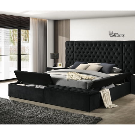 Wooden Bed Frame - Glam Style - Contemporary Bedroom - Sophisticated Look
