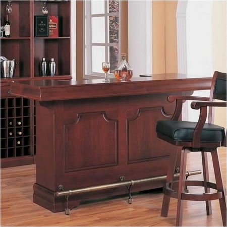 Bowery Hill Traditional Home Bar Unit With Sink In Cherry Bowery Hill Traditional Home Bar Unit With Sink In Cherry