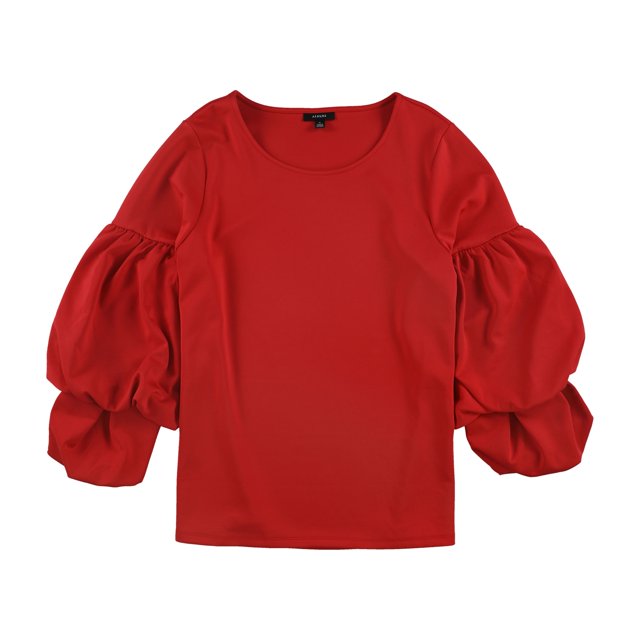 Blusa de doble burbuja Alfani para Mujer rojo pequeño