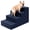 Navy Blue - 4 Steps, variant on odorsTT Navy Blue 4 Steps Dog Stairs for Dogs, High-Density Foam Pet Steps with Supporting Board, Non-Slip Removable Washable Cover