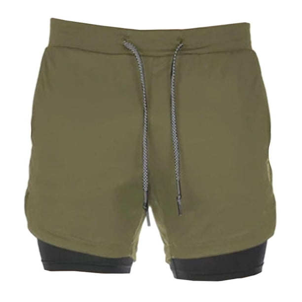 Pantalones cortos de entrenamiento para hombre con cordón, entrenamiento de gimnasia, ejercicio, deporte, secado rápido Cola Pantalones cortos de fitness para hombres