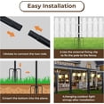 thumbnail image 6 of 10 Ft String Light Poles for Outside, 6 Pack Heavy-Duty Metal Poles for Outdoor Hanging Lights with Fence Brackets, Outdoor String Light Pole Stand for Patio, Backyard, Garden, 6 of 10
