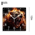 thumbnail image 2 of 12 Inch Wall Clock Battery Operated Silent Clock Decorative for Office, Kitchen, Outdoor, Living Room，Grumpy Bear Creative, 2 of 4